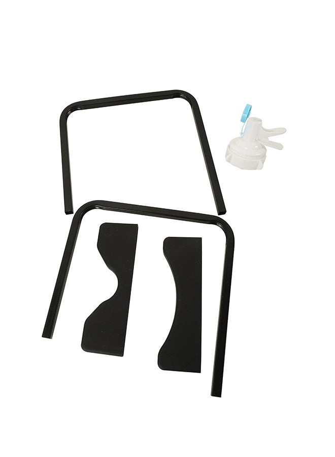 LAWAZIM Water Jug Stand with Dispenser Valve - Rust-Resistant Non Slip 3-5 Gallon Water Cooler Stand, BPA Free Fast Flow Water Spout, Detachable & Easy to Assemble Rack - for Home, Office, Outdoor Use - Image 5