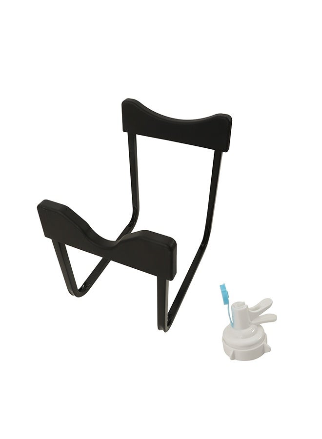 LAWAZIM Water Jug Stand with Dispenser Valve - Rust-Resistant Non Slip 3-5 Gallon Water Cooler Stand, BPA Free Fast Flow Water Spout, Detachable & Easy to Assemble Rack - for Home, Office, Outdoor Use - Image 4