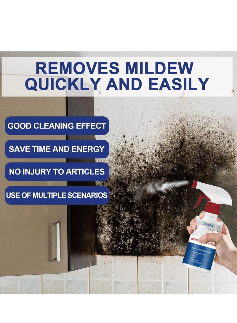 SYOSI 2PCS Household Mold Remover Cleaning Gel, Mould and Mildew Multi-Purpose Foam Cleaner Effective Black Spray Anti Paint Indoor for Kitchen Bathroom Tile - Image 2
