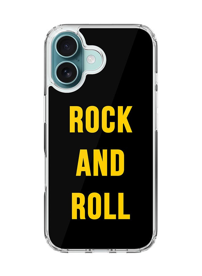 Stylizedd For iPhone 16 Case [Compatible with MagSafe] Slim Magnetic cover Clear Phone Case - Rock and Roll - Image 1
