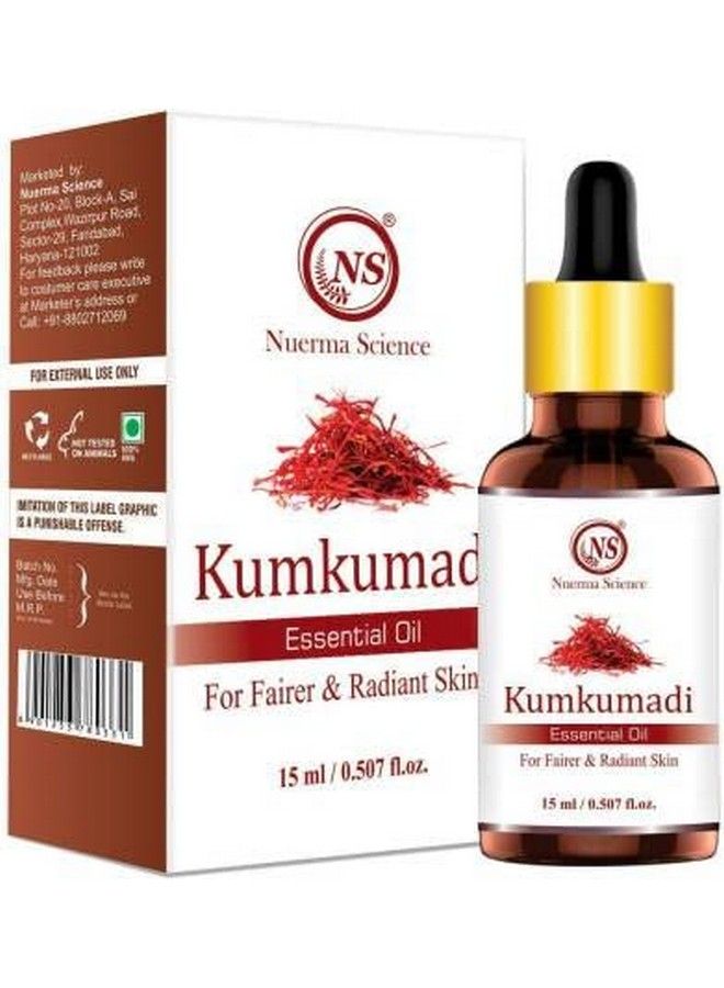 Nuerma Science Kumkumadi Face Glowing Oil For Skin Lightening Anti Ageing For Glowing Face15 Ml - Image 1