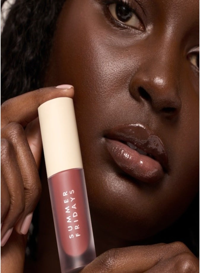 Summer Fridays Dream Lip Oil - Hydrating Translucent Lip Gloss, Blush Dreams - A nourishing touch of sheer soft pink 4.5ml - Image 5