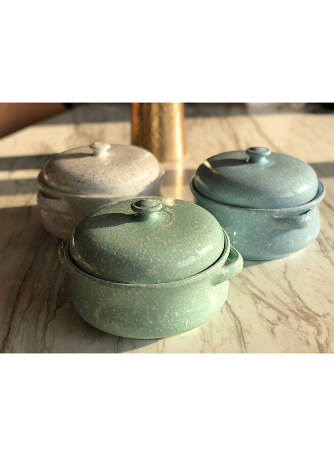 Home Pro White Pottery Casserole - Image 5