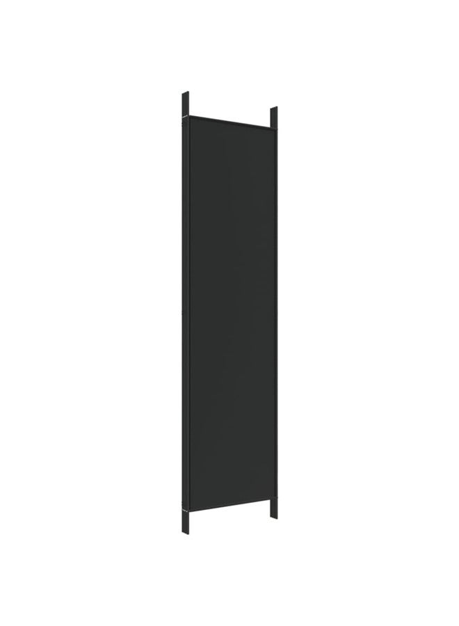 فيداكسل مقسم غرفة 4-ألواح أسود 200×200 سم قماش 350185 - Image 4