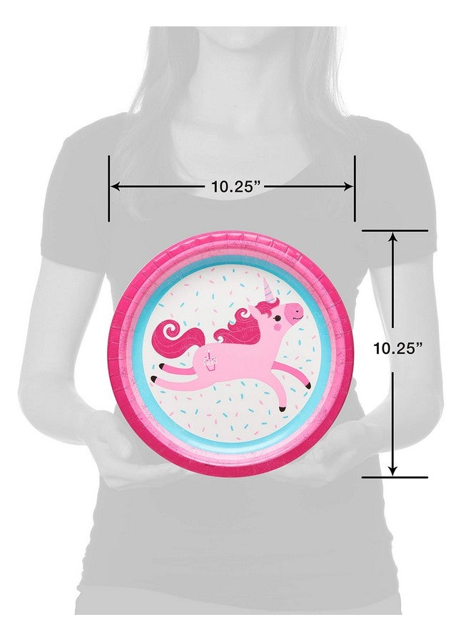 American Greetings Unicorn Party Supplies, Paper Dinner Plates (40-Count) - Image 3