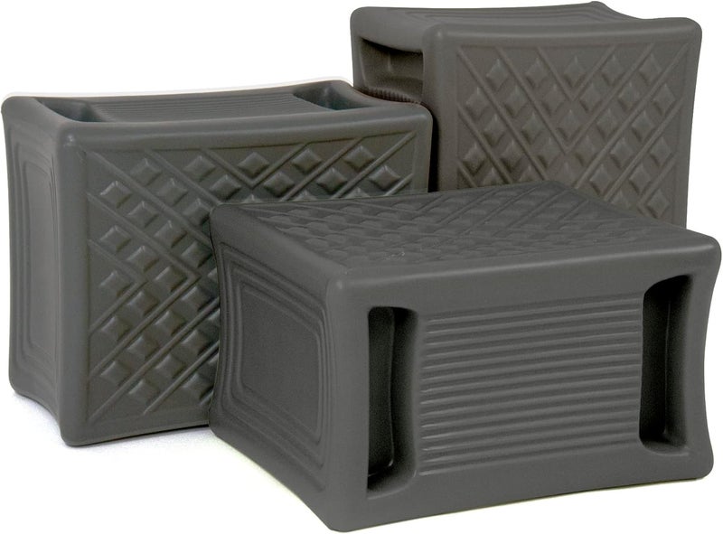 SIMPLAY3 Handy Home 3-Level Heavy Duty Work/Garden Seat - 12"" x 15"" x 9"" - Gray, Made in USA - Image 4