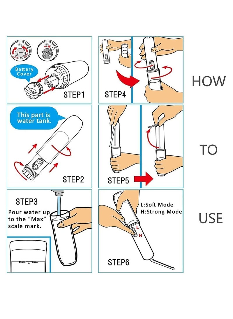  bidet شطاف كهربائي محمول أنيق، شطاف كهربائي، عالي الجودة، لملحقات التخييم والسفر، العناية بالنظافة الشخصية بيديت