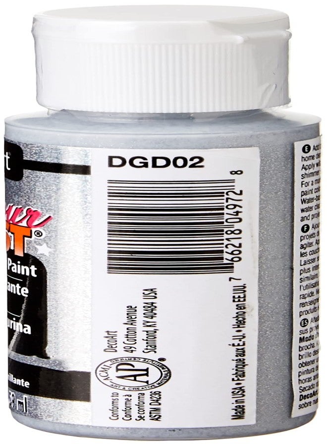 DecoArt Glamour Dust 2-Ounce Silver Bling Glitter Paint - Image 3