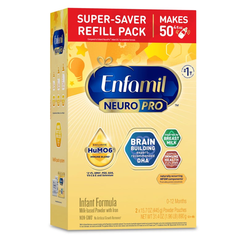 Enfamil NeuroPro Baby Formula MFGM 5Year Benefit ExpertRecommended BrainBuilding Omega3 DHA Exclusive Immune Supporting HuMO6 Blend Infant Formula Powder Baby Milk 314 Oz