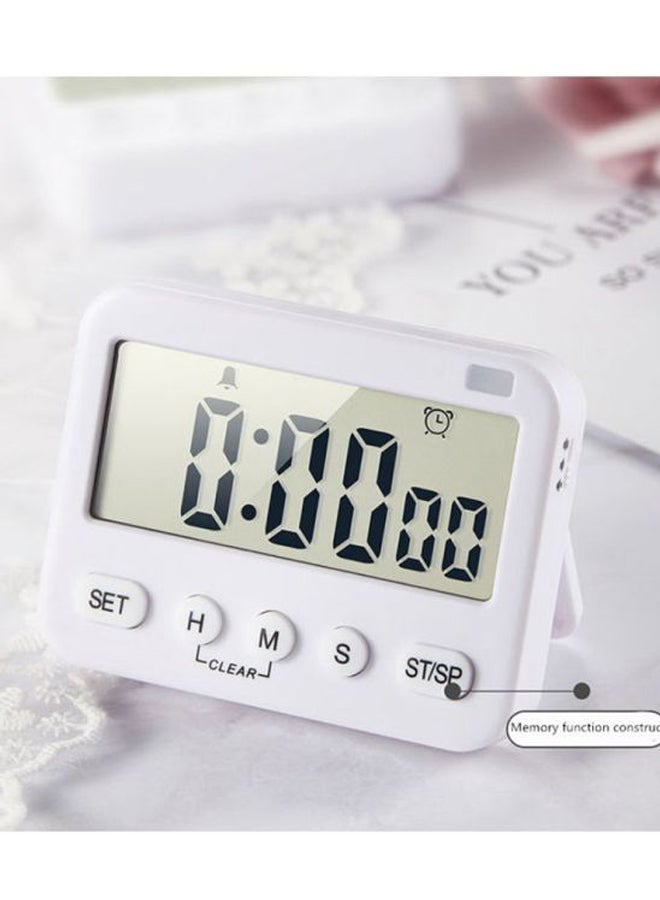 NIBEMINENT Silent Vibration Flashing Light Timer White 8.4x6.5x1.9cm - Image 3