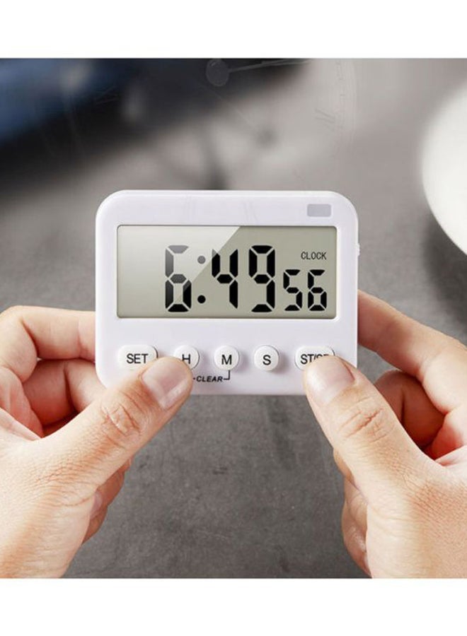 NIBEMINENT Silent Vibration Flashing Light Timer White 8.4x6.5x1.9cm - Image 4