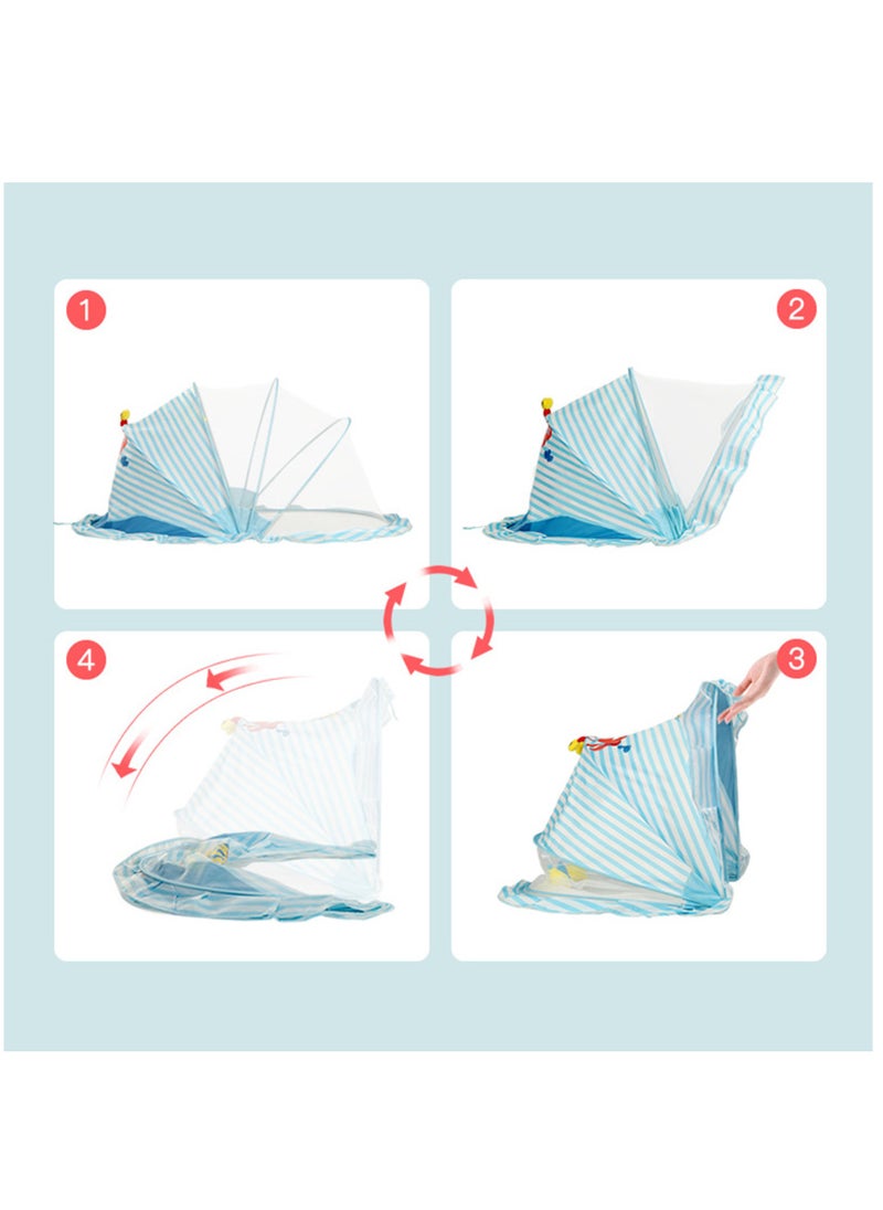 Arabest - Cute Baby Mosquito Net, Foldable Universal Cot Baby Mosquito Shield, Essential Mosquito Net for Slumber Ideal Mosquitos - Image 1