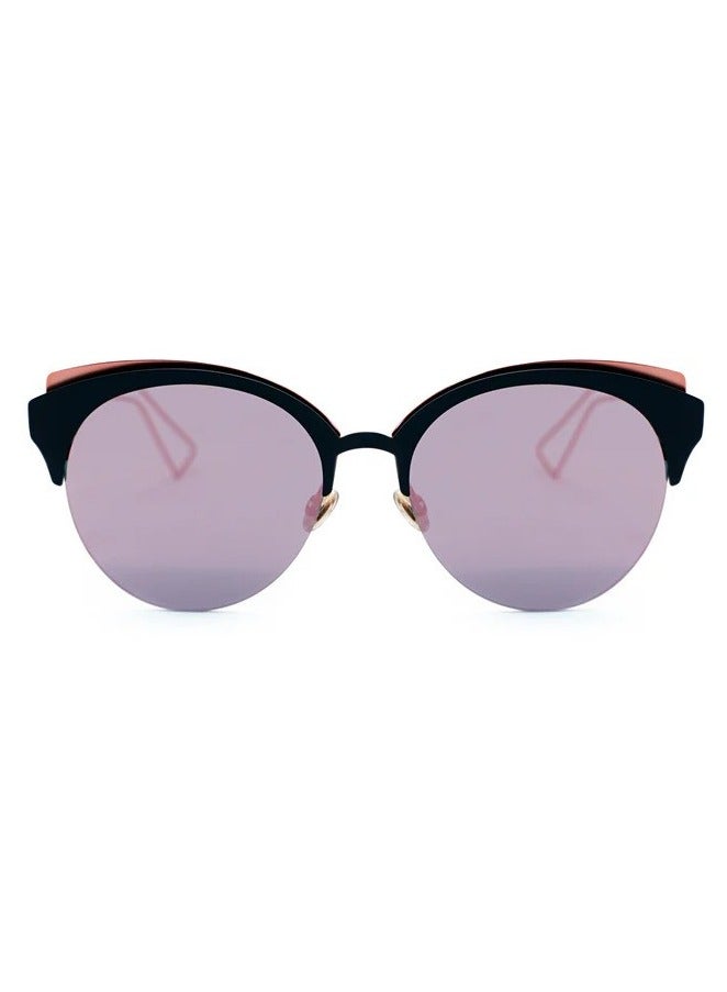 ديور نظارة شمسية نسائية بإطار عين القطة كاملة الحواف - Dior EYMAP - مقاس العدسة: 55 ملم - وردي - Image 1