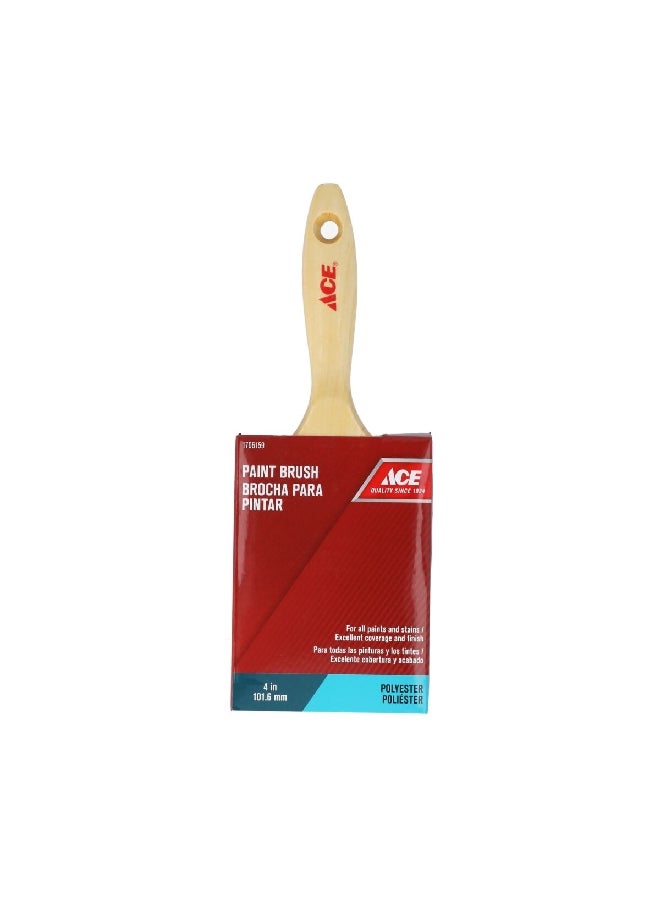 ACE Paint Brush with Wood Handle Multicolour 4 Inch XB-ACE20040V - Image 1