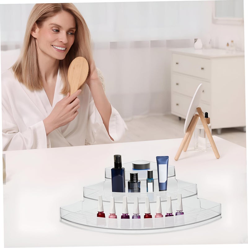Makeup Storage Stand - Versatile Acrylic Organizer for Nail Polish, Perfume, and Cosmetics with Three Distinctive Designs - Image 4
