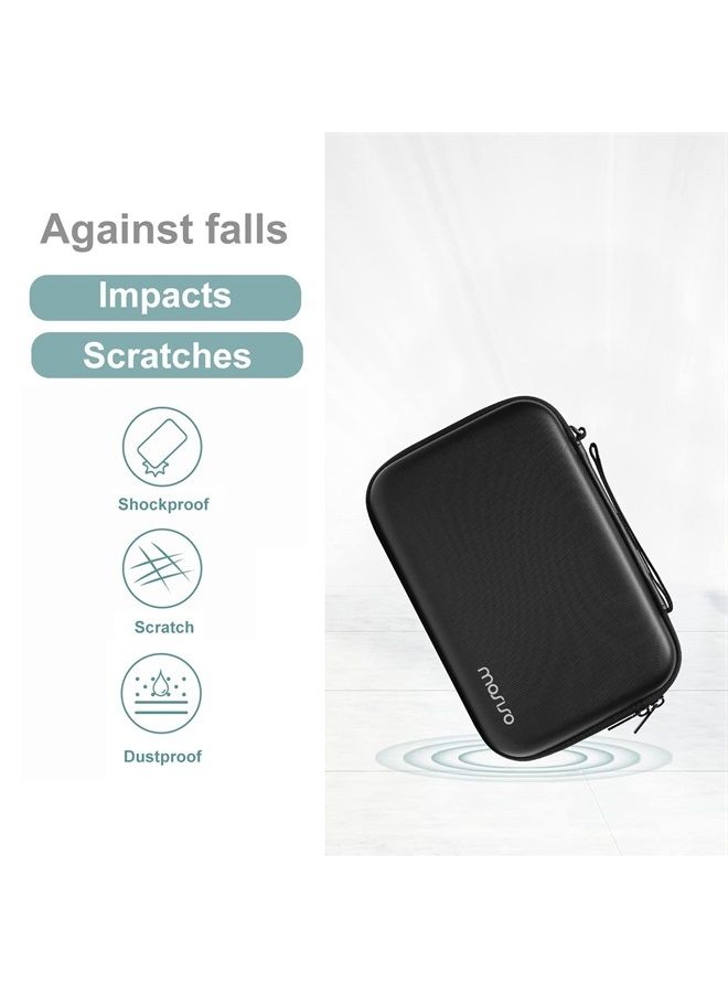 Mosiso حافظة كاميرا متوافقة مع كاميرا سوني ZV-1 / ZV-1F / ZV-1 II الرقمية ومجموعة ملحقات المدونين مع حامل ثلاثي القوائم، حافظة EVA مقاومة للماء والصدمات مع حزام يد ومشبك، سوداء - Image 5