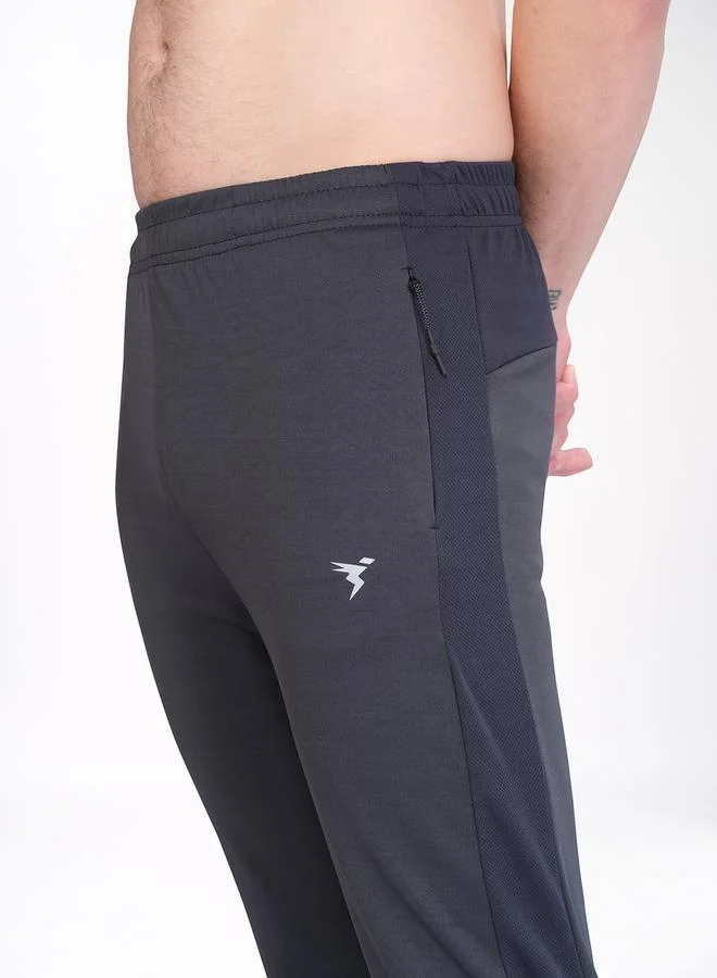 Technosport 2-Way Stretch Slim Fit Track Pants with Techno Dry by Styli