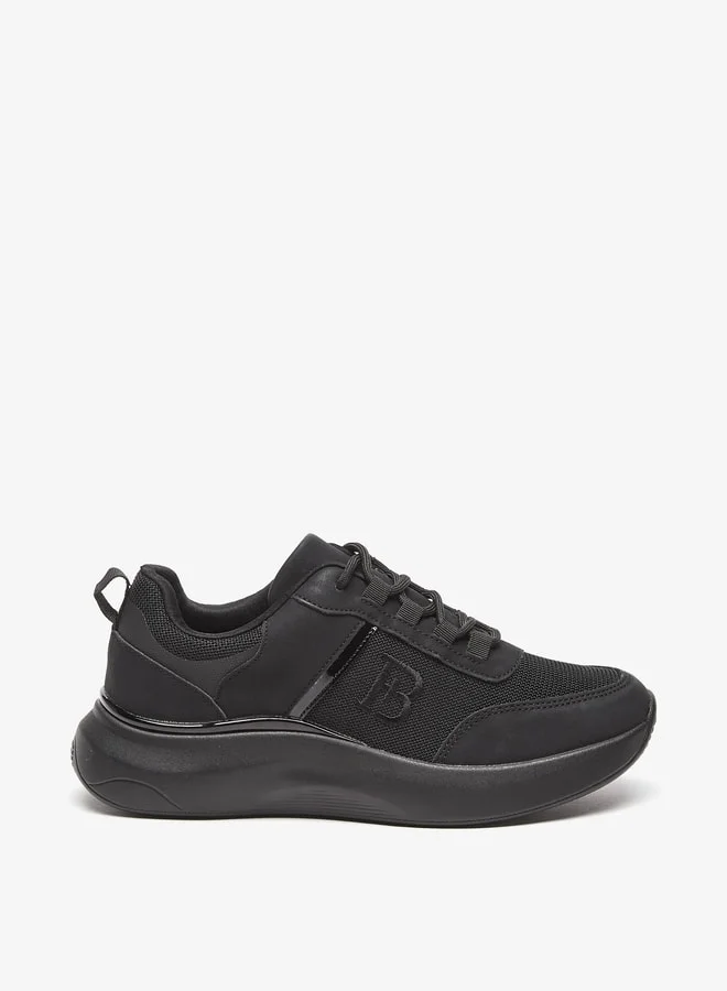 Flora Bella By Shoexpress Logo Detail Sneakers with Lace-Up Closure