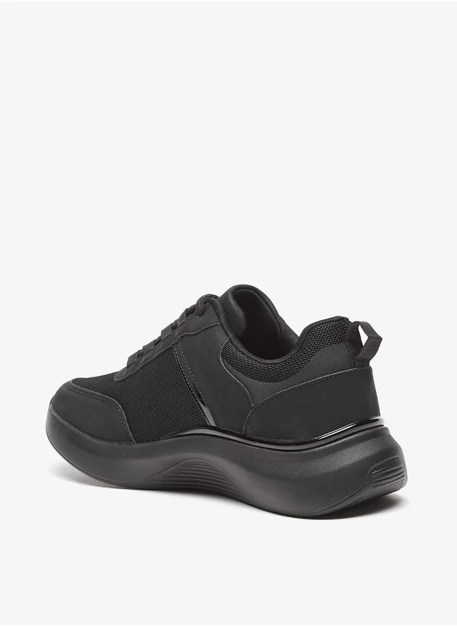 Flora Bella By Shoexpress Logo Detail Sneakers with Lace-Up Closure