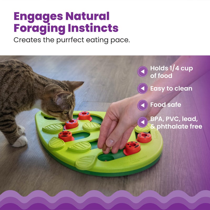 Catstages Nina Ottosson Buggin' Out Puzzle & Play â€“ Interactive Cat Puzzle Feeder for Indoor Cats, 16 Hidden Treat Compartments, Slow Feeder, Durable & Easy-Clean - Image 4