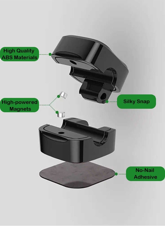 Multi-functional Magnetic Cable Organizer - Suitable for Kitchen, Car, Living Room, Bedroom, Accommodates Cables with Diameter Up to 6.8mm (12 pcs) - Image 2