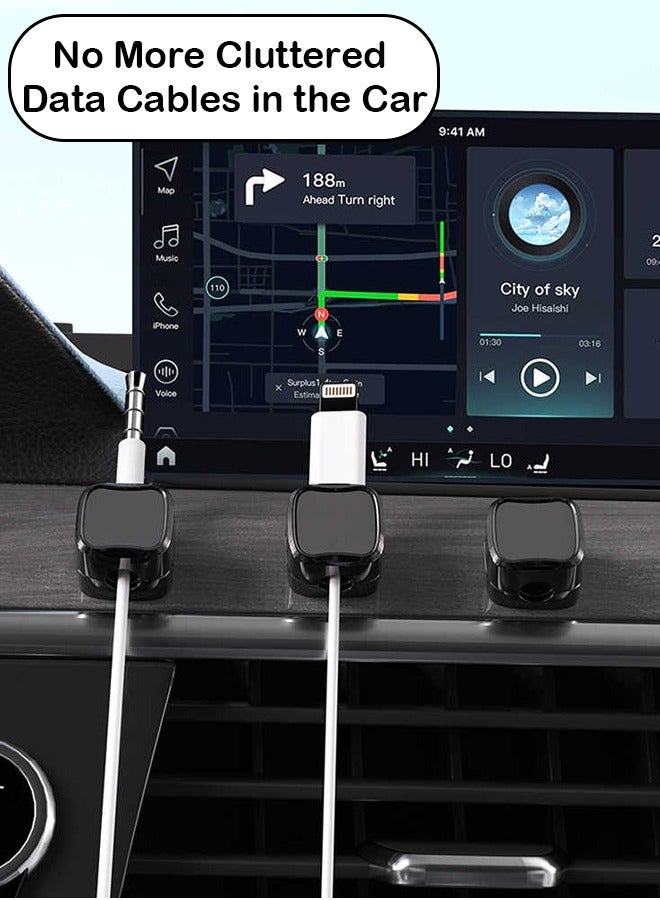 Multi-functional Magnetic Cable Organizer - Suitable for Kitchen, Car, Living Room, Bedroom, Accommodates Cables with Diameter Up to 6.8mm (12 pcs) - Image 3