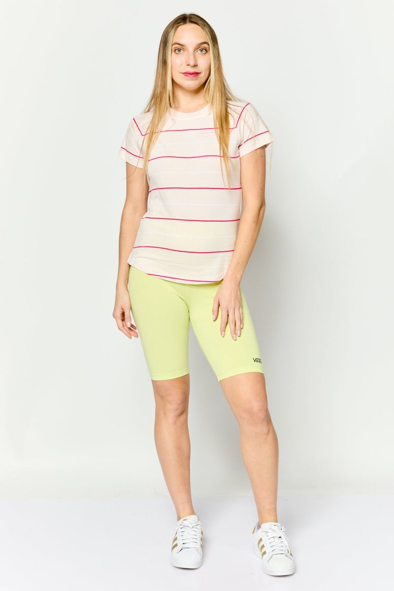 PUMA تي شيرت تدريب قصير الأكمام للنساء، وردي فاتح - Image 3