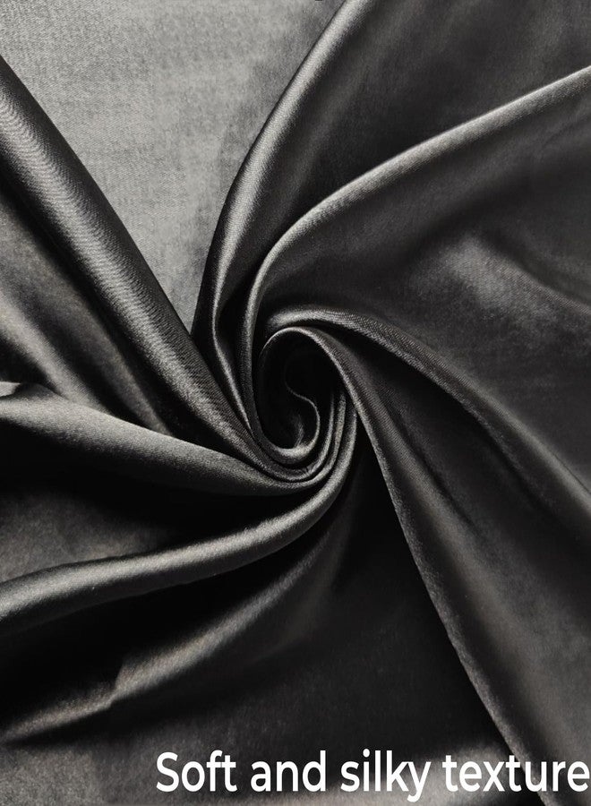 forebile Men's Women's Wild Rag, Western Bandana Cowboy Scarves,Silk Feel Rancher Necker Chief (black) - Image 3