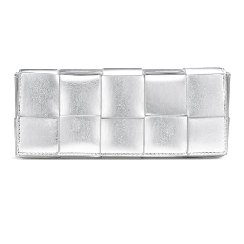 CHUNLI Woven Clutch Purses for Women - Sleek Shoulder Handbag for Evening, Formal Events, Wedding, Party, Special Occasions - Image 1