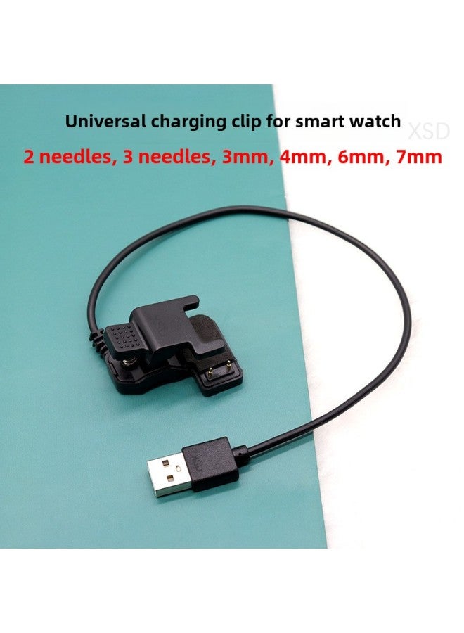 Universal Smart Bracelet Watch Universal Charger T500 HW12 Watch 23 Contact Pin Pin Data Cable Clip-Color:With Protection -2 Pins 4mm Outside Positive-Model Specifications:Universal Charging Clamp - Image 3