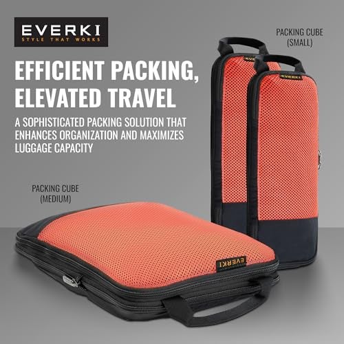 EVERKI Compression Packing Cubes – 18.2L Lightweight Compressible Mesh Packing Cubes for Travel, Durable & Compressed Travel Organizer for Luggage, Backpack & Suitcase, Premium Compression Bags, 3 Set - Image 3
