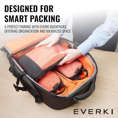 EVERKI Compression Packing Cubes – 18.2L Lightweight Compressible Mesh Packing Cubes for Travel, Durable & Compressed Travel Organizer for Luggage, Backpack & Suitcase, Premium Compression Bags, 3 Set - Image 2