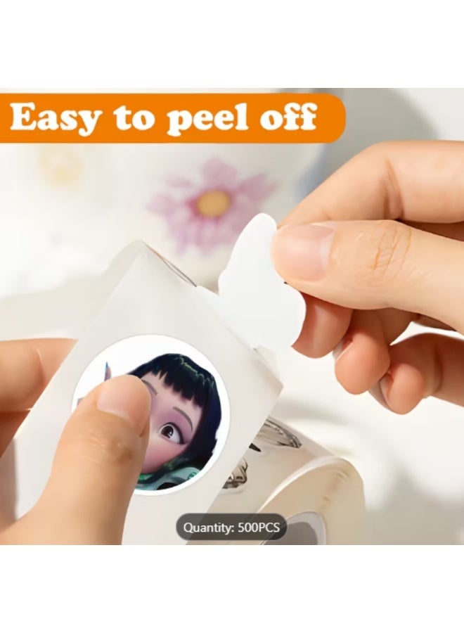 كيبوب مجموعة ملصقات كيبوب بالجملة (600 قطعة) - 100 ملصق فردي + 500 لفة ملصقات | تصميم ميرا، رومي، زوي | ملصقات فينيل لطيفة مقاومة للماء للأطفال والمراهقين وأجهزة الكمبيوتر المحمولة والهواتف ودفاتر القصاصات والهدايا - Image 3