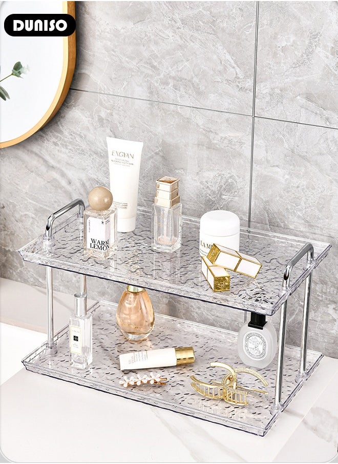 2 Tier Bathroom Counter Organizer, Modern Bathroom Countertop Shelf, Cosmetics Skincare Shelf Organizer, Removable Perfume Tray for Bedroom Skincare Storage Rack - pzsku/Z81125E476A9EEF18326DZ/45/_/1733189712/2b59b5bc-8851-4d31-899b-d2a08979135b