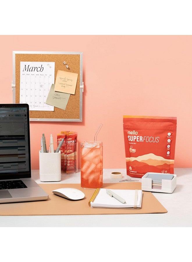 Nello SuperFocus Focus Drink Mix - Fruit Punch Flavor - Alpha GPC, Lion’s Mane, Rhodiola & N-Acetyl L-Tyrosine - Sugar-Free, On-the-Go Packets - 20 Servings - Image 3