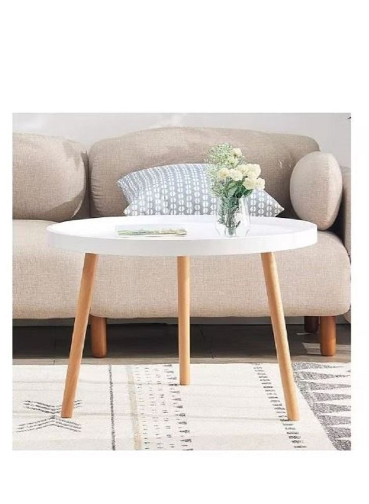 AGD Wooden Coffee Table White/Beige - Image 3