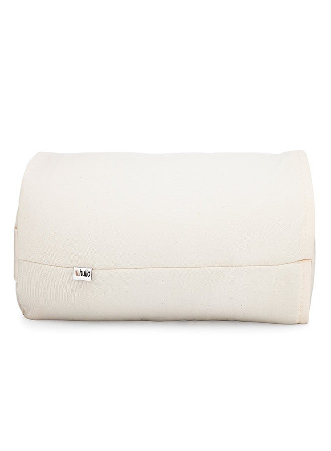 Hullo Bolster Pillow 17"×6"×6" - Cylindrical Buckwheat Pillow, Organic Neck Roll, Cool, Firm Support. Made in USA - Image 2
