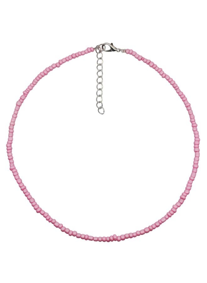 European And American Trend Choke Fashion Color Rice Bead Necklace Female Joker Bohemian Style Clavicle Chain Accessories