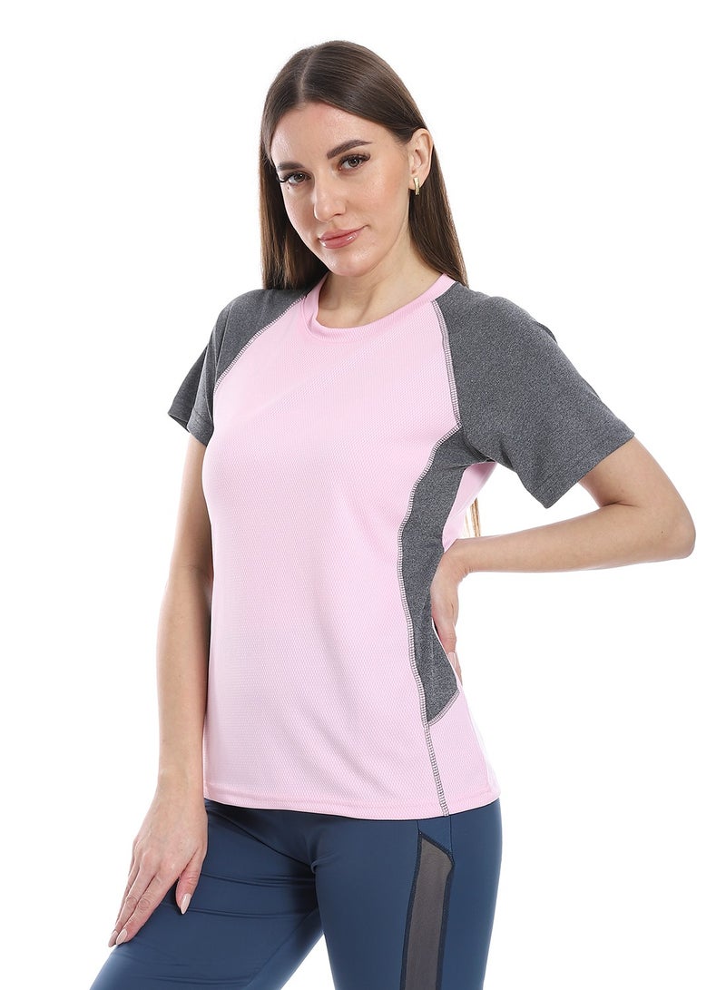 Caesar women sport t-shirt with half sleeves  - Image 5