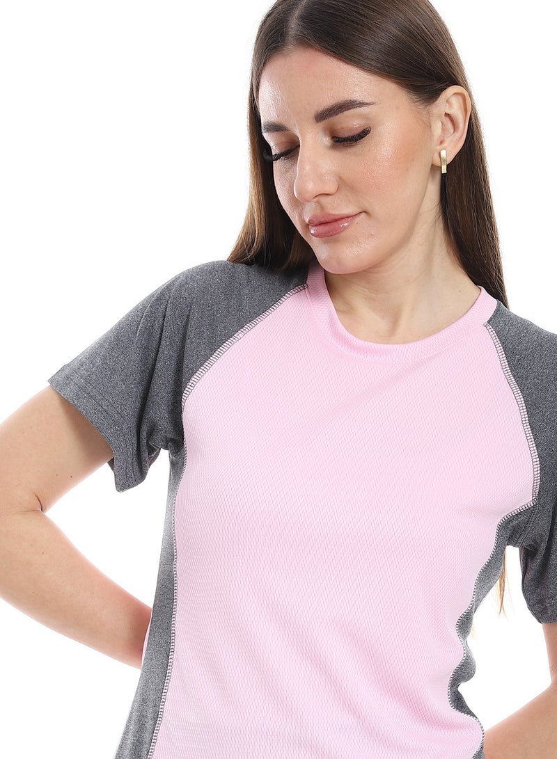 Caesar women sport t-shirt with half sleeves  - Image 3
