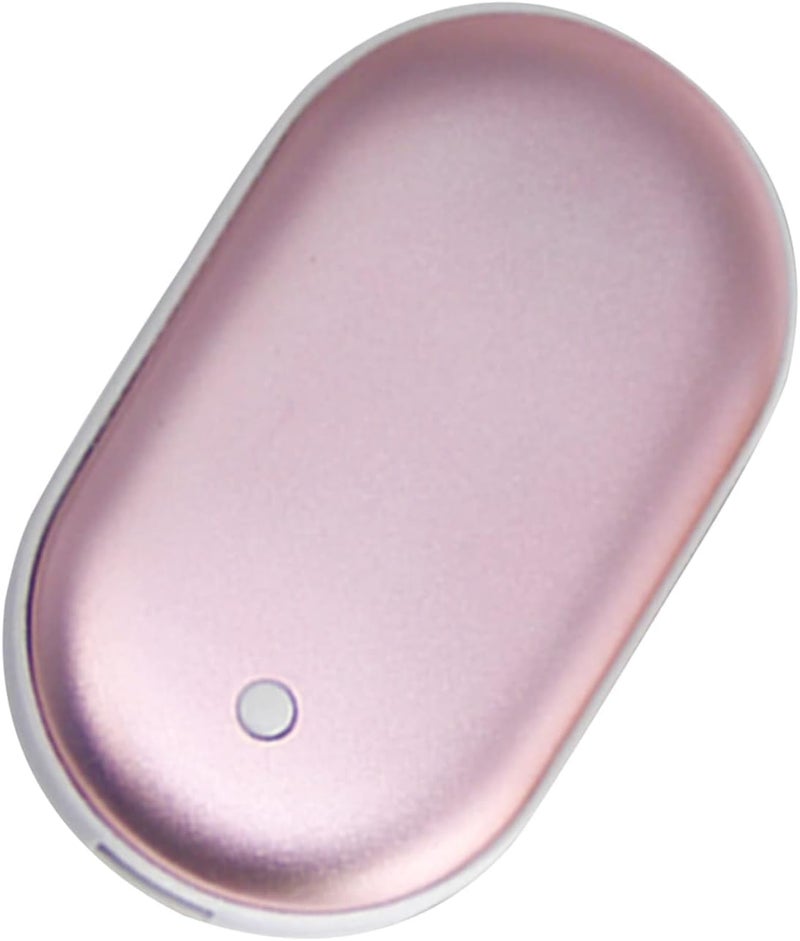 ويوبلز مدفأة يدوية قابلة لإعادة الشحن، مدفأة يدوية قابلة لإعادة الاستخدام عبر منفذ USB، بنك طاقة 2400 مللي أمبير، مدفأة يدوية كهربائية محمولة سريعة التسخين، تدوم حتى 7 ساعات، 3 مستويات حرارة، هدية شتوية دافئة للنساء والرجال (وردي) - Image 1