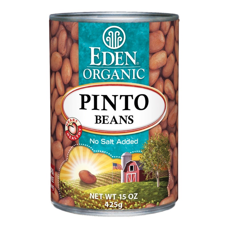 Eden Organic Pinto Beans, 15 oz Can (12-Pack), No Salt Added, Non-GMO, Gluten Free, Vegan, Kosher, U.S. Grown, Heat and Serve, Macrobiotic, Frijol Pinto - Image 4