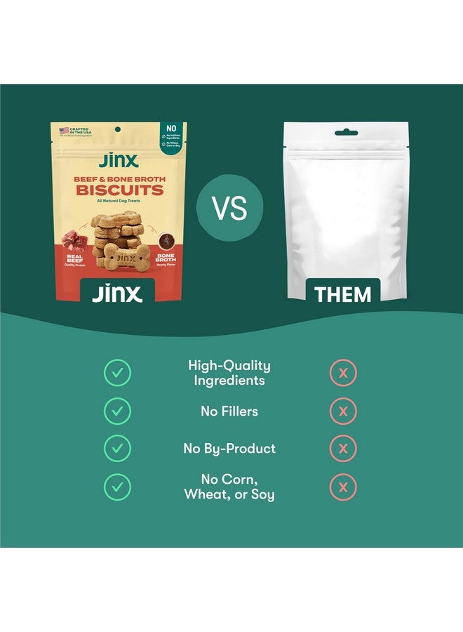 جينكس بسكويت جينكس المخبوز بالفرن مع مرق عظام لحم البقر، مقرمش، طبيعي بالكامل، غني بالأطعمة الخارقة مع لحم بقري حقيقي، يقطين، وتوت أزرق، 16 أونصة - Image 5