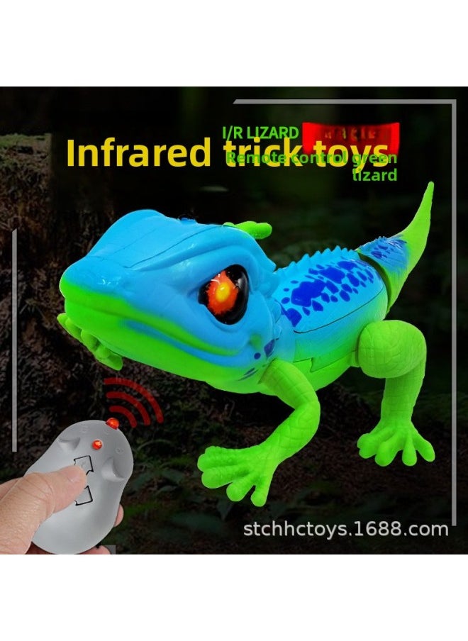 Simulation Electric Lizard Infrared Remote Control Light Crawling Toys Fun Interactive Lizard Supply Pet Toys-Color:Electric Lizard-Specifications:35*16.2*11  - Image 2