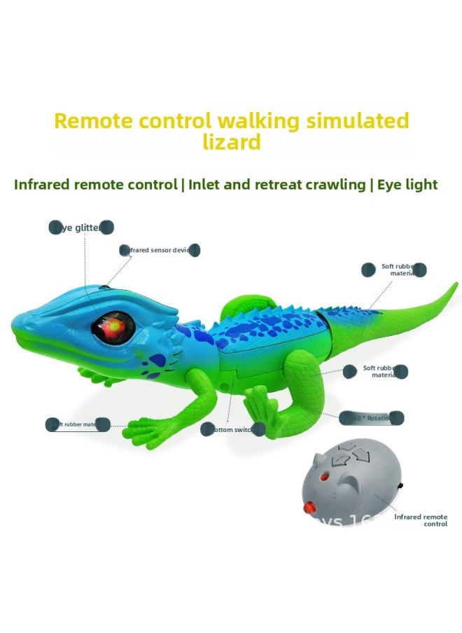 Simulation Electric Lizard Infrared Remote Control Light Crawling Toys Fun Interactive Lizard Supply Pet Toys-Color:Electric Lizard-Specifications:35*16.2*11  - Image 5