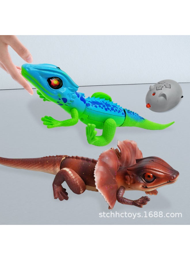 Simulation Electric Lizard Infrared Remote Control Light Crawling Toys Fun Interactive Lizard Supply Pet Toys-Color:Electric Lizard-Specifications:35*16.2*11  - Image 4