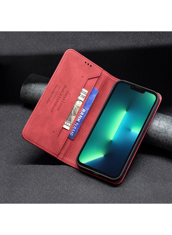 Zaboon Case For iPhone 13 Pro Magnetic RFID Blocking Anti-Theft Leather Case with Holder & Card Slots & Wallet - Image 4