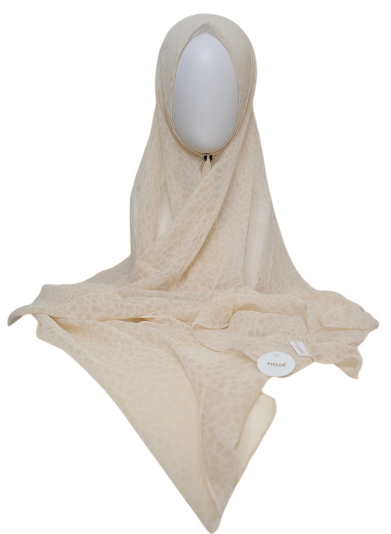 Moja 3 Pcs Hijab Set for Women | Premium Chiffon Hijab Scarf Combo | Bubble Marble Soft Lightweight Hijabs - Image 2