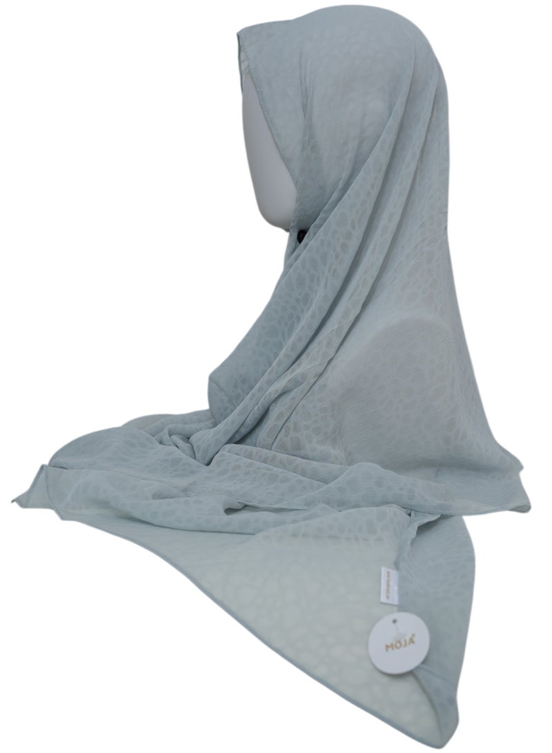 Moja 3 Pcs Hijab Set for Women | Premium Chiffon Hijab Scarf Combo | Bubble Marble Soft Lightweight Hijabs - Image 3