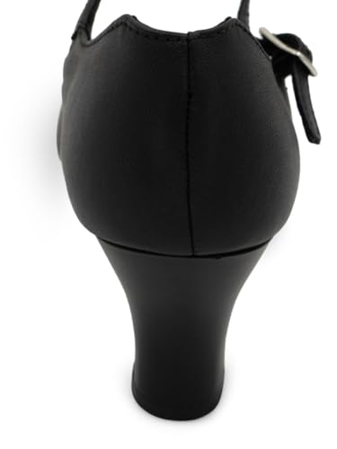 Capezio Student Footlight Character Dance Shoes Professional Dance Shoes For Women With NonSlip Heel Leather Upper Comfortable Design Stylish Supportive Character Shoe Black Size 55 - Image 3